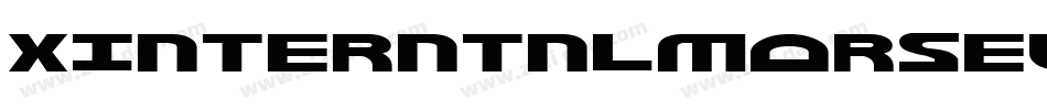 XInterntnlMorseCodeIT字体转换