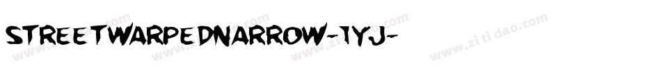 StreetWarpedNarrow-1yj字体转换