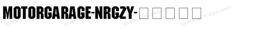 MotorGarage-nRgZY字体转换