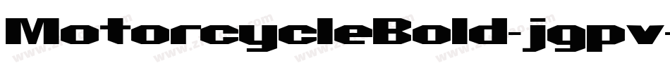 MotorcycleBold-jgpv字体转换