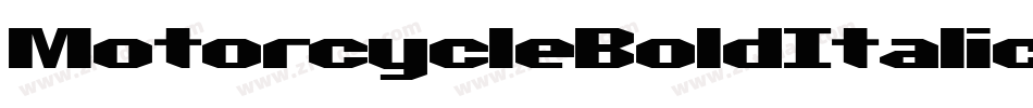 MotorcycleBoldItalic-zDY1字体转换