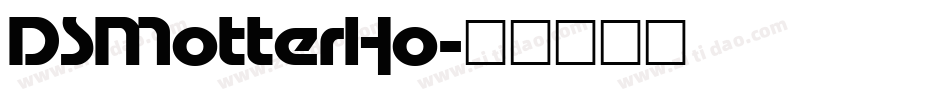 DSMotterHo字体转换