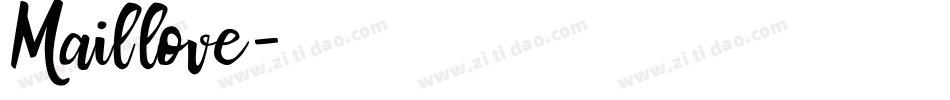 Maillove字体转换