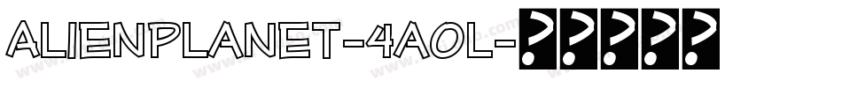 AlienPlanet-4aOl字体转换