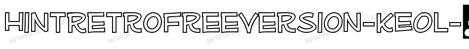 HintRetroFreeVersion-KEOl字体转换