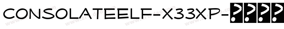ConsolateElf-X33XP字体转换
