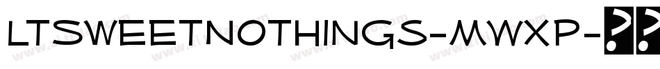 LtSweetNothings-MWXp字体转换