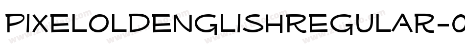 PixeloldenglishRegular-08XP字体转换