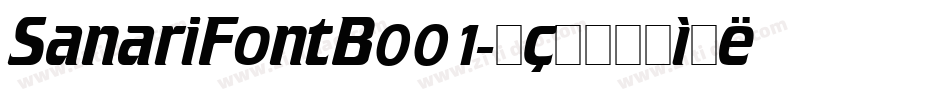 SanariFontB001字体转换