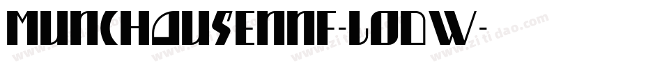 MunchausenNf-LOdW字体转换