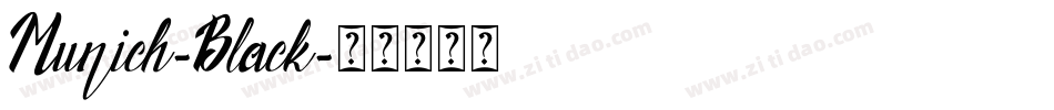 Munich-Black字体转换