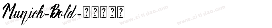 Munich-Bold字体转换
