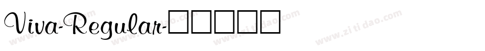 Viva-Regular字体转换