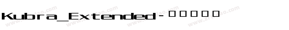 Kubra_Extended字体转换