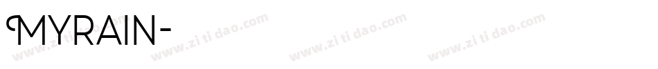 Myrain字体转换