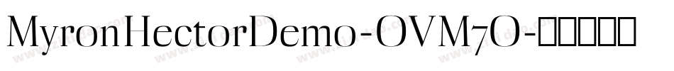 MyronHectorDemo-OVM7O字体转换