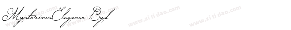 MysteriousElegance-Byd3字体转换
