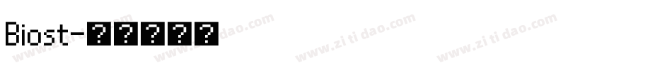 Biost字体转换