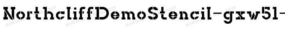 NorthcliffDemoStencil-gxw51字体转换