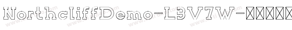 NorthcliffDemo-L3V7W字体转换 NorthcliffDemo-L3V7W字体转换
