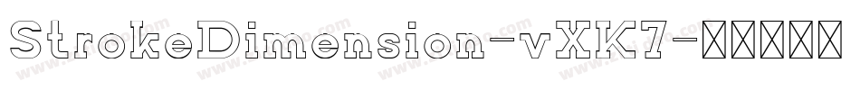 StrokeDimension-vXK7字体转换