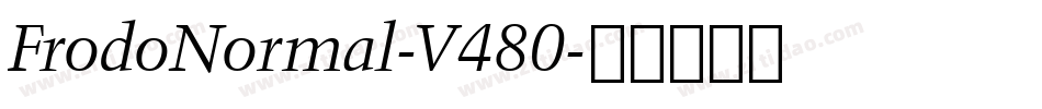 FrodoNormal-V480字体转换