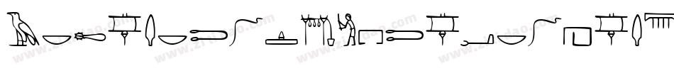 Ancient-Egyptian-Hieroglyphs字体转换