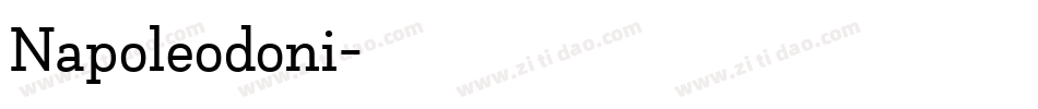 Napoleodoni字体转换