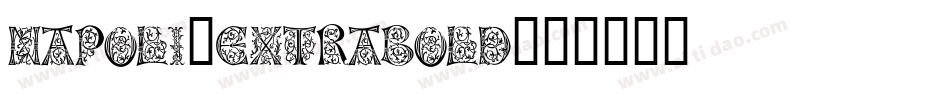 Napoli-ExtraBold字体转换