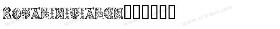 RoyalInitialen字体转换