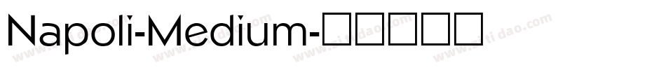 Napoli-Medium字体转换