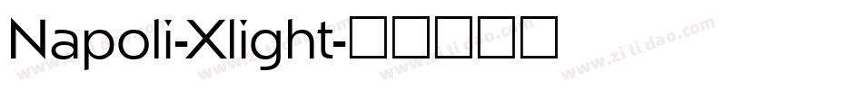 Napoli-Xlight字体转换