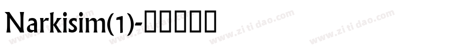 Narkisim(1)字体转换
