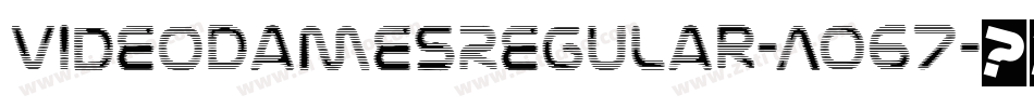 VideoDamesRegular-AO67字体转换