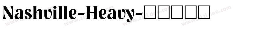 Nashville-Heavy字体转换
