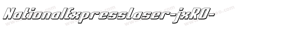 NationalExpressLaser-jxRO字体转换