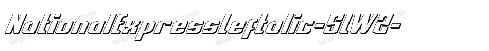 NationalExpressLeftalic-5LWZ字体转换