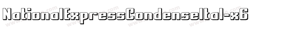 NationalExpressCondenseItal-x68V字体转换