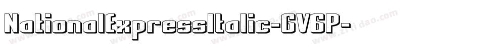 NationalExpressItalic-GV6P字体转换