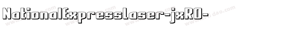 NationalExpressLaser-jxRO字体转换