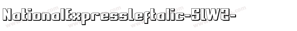 NationalExpressLeftalic-5LWZ字体转换
