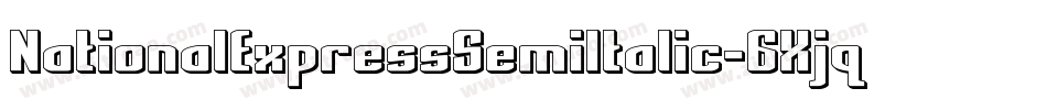 NationalExpressSemiItalic-6Xjq字体转换
