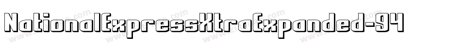NationalExpressXtraExpanded-946j字体转换