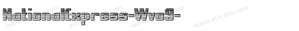 NationalExpress-Wvo9字体转换