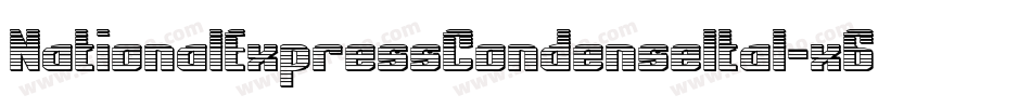 NationalExpressCondenseItal-x68V字体转换