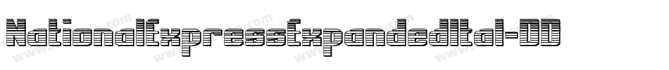 NationalExpressExpandedItal-DDJx字体转换