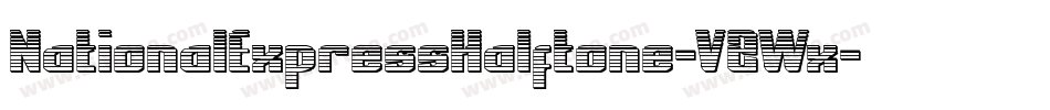 NationalExpressHalftone-V2Wx字体转换