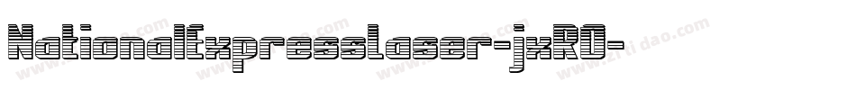 NationalExpressLaser-jxRO字体转换