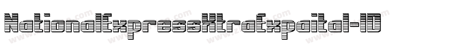 NationalExpressXtraExpaital-lD8D字体转换