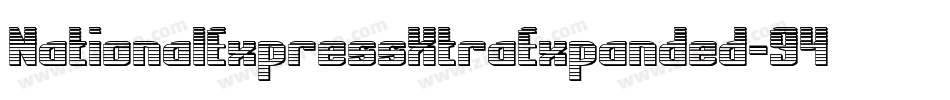 NationalExpressXtraExpanded-946j字体转换